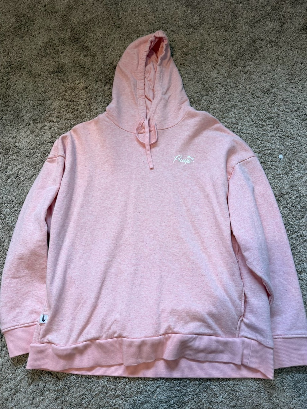 Puma Pink Hooded Sweatshirt